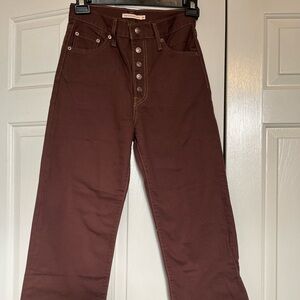 Levi’s Ribcage Straight Ankle Super High Rise Jeans Size 26 X27 NW0T